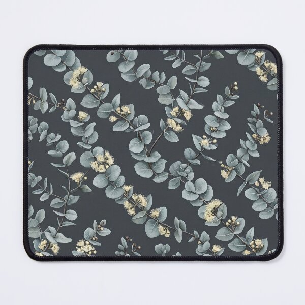 Item preview, Silver Dollar Eucalyptus Garland Dark Botanical Pattern designed and sold by Studio BC.