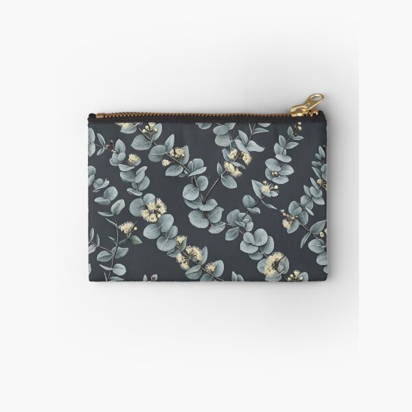Item preview, Silver Dollar Eucalyptus Garland Dark Botanical Pattern designed and sold by Studio BC.