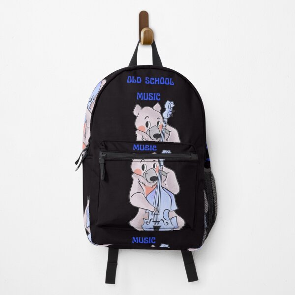 Item preview, old school music cute bear playing double bass designed and sold by stileepensieri.