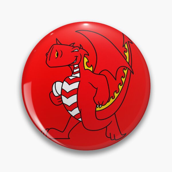 Item preview, The Mighty Dragons Mascot Drawing designed and sold by Luke Foran Sports Art.
