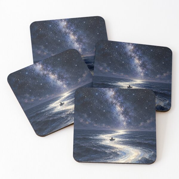 Item preview, Milky Way Over the Ocean designed and sold by elarisstudio.