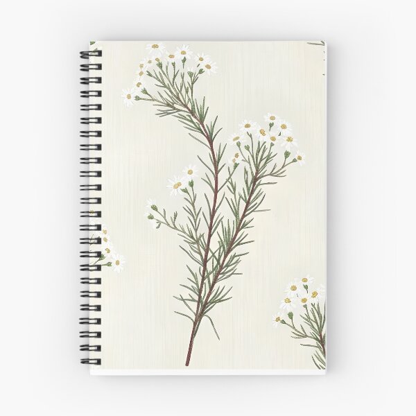 Item preview, Delicate White Waxflower Bush Sprigs Botanical Pattern designed and sold by Studio BC.