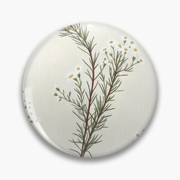 Item preview, Delicate White Waxflower Bush Sprigs Botanical Pattern designed and sold by Studio BC.