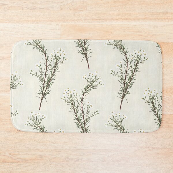Item preview, Delicate White Waxflower Bush Sprigs Botanical Pattern designed and sold by Studio BC.