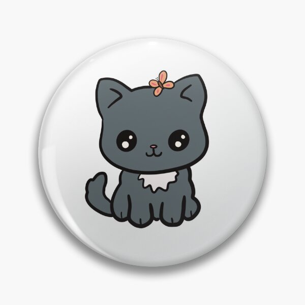Item preview, Black cat cute chibi kitten  designed and sold by Crystalseahorse.