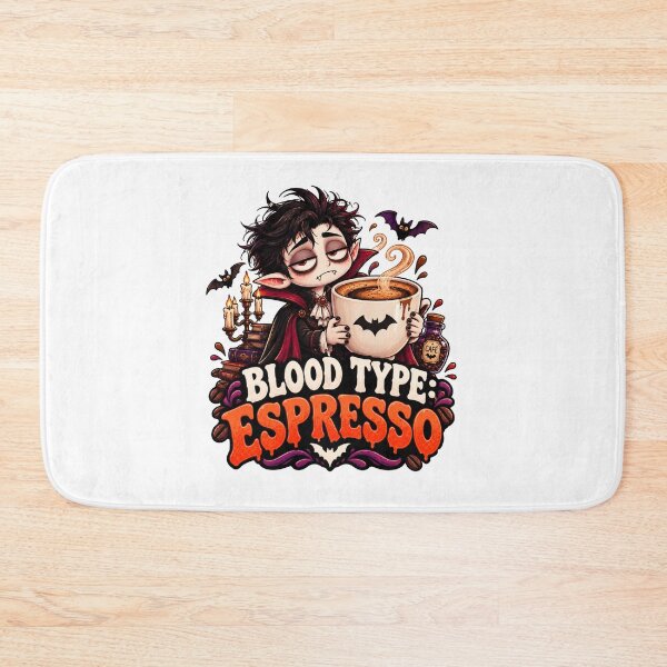 Item preview, Bloody Type Espresso Halloween Vampire Coffee Shirt – Funny Spooky Coffee Lover Design designed and sold by Pixanova.