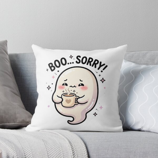 Item preview, Cute Ghost Boo Sorry Halloween Sticker designed and sold by Cerys-GS.