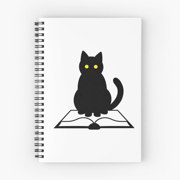 Item preview, Black Cat Reading Book Lover Minimalist Art designed and sold by Ikochane.
