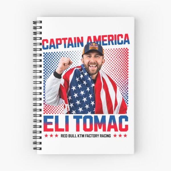 Artikelvorschau, Captain America Eli Tomac Daytona Supercross - Red Bull KTM Fanartikel entworfen und verkauft von llesmith.
