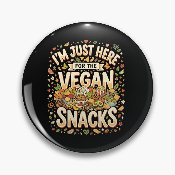 Item preview, Funny Vegan I’m Just Here For The Vegan Snacks Gift For Vegan Food Lovers designed and sold by AmeliaShirts.