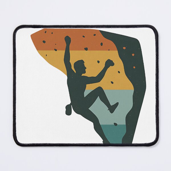 Item preview, Bouldering Retro Climbing Wall Silhouette designed and sold by niedi18.