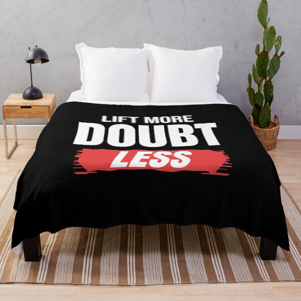 Item preview, Lift More Doubt Less Gym Motivation Shirt designed and sold by Mrali9914.
