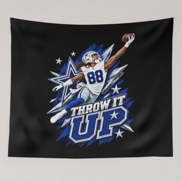 Item preview, CeeDee Lamb Dallas Football - Cowboys Throw It Up Football designed and sold by llesmith.