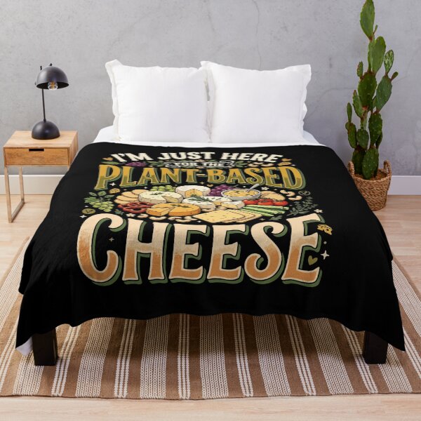 Item preview, Funny Vegan I’m Just Here For The Plant-Based Cheese Gift For Vegan Food Lovers designed and sold by AmeliaShirts.