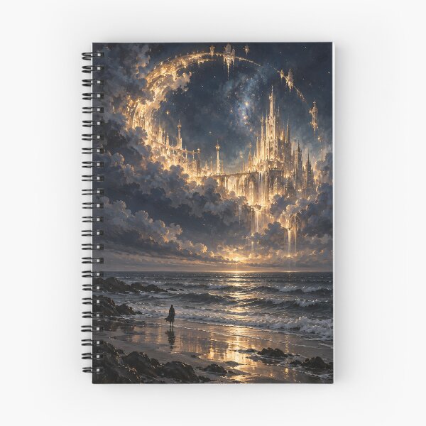 Item preview, Golden Celestial City by the Sea designed and sold by elarisstudio.