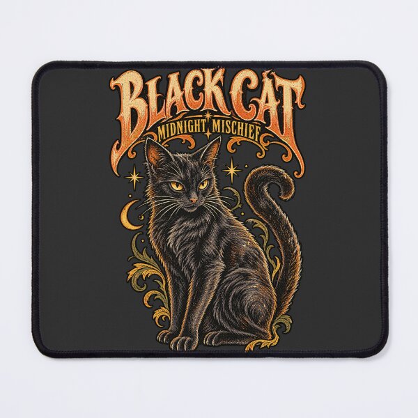 Item preview, BLACK CAT — MIDNIGHT MISCHIEF designed and sold by KrungiT Design .