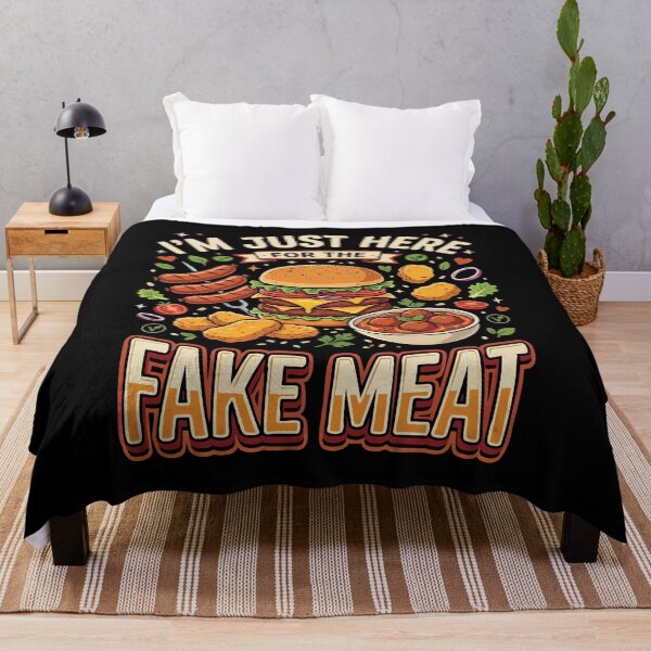 Item preview,  Funny Vegan I’m Just Here For The Fake Meat Gift For Vegan Food Lovers designed and sold by AmeliaShirts.