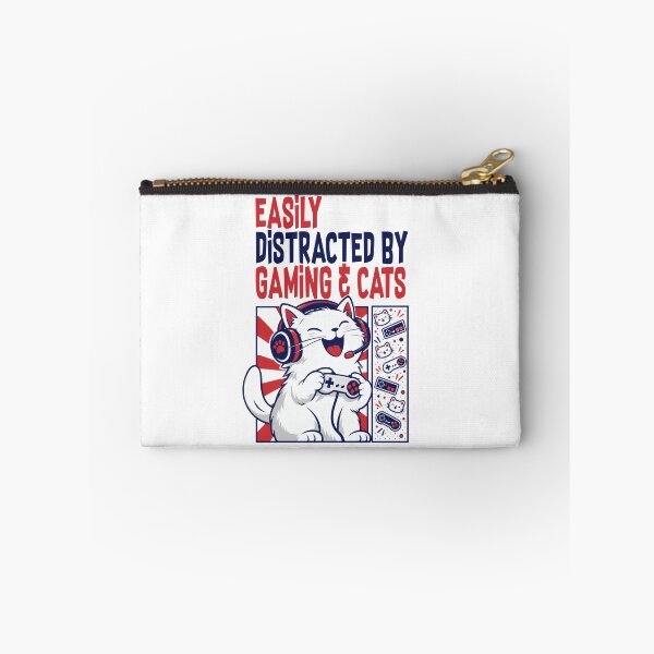 Item preview, Easily Distracted By Gaming And Cats designed and sold by ShirtWreck.