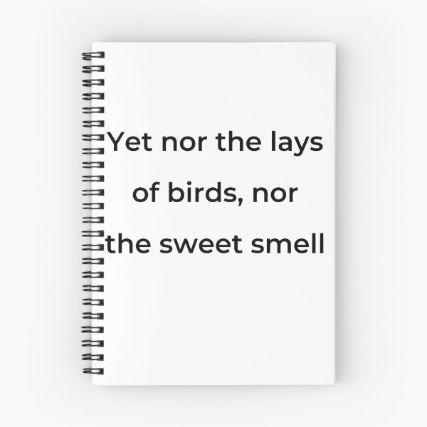 Item preview, “Yet nor the lays of birds, nor the sweet smell” - print black designed and sold by ariksworld.