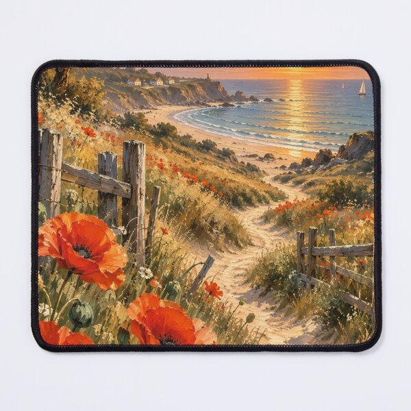 Item preview, Sunset Path Through the Poppies designed and sold by elarisstudio.