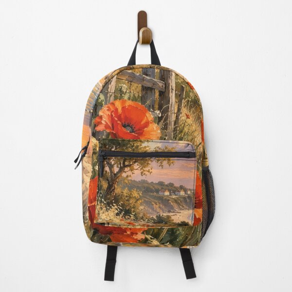 Item preview, Sunset Path Through the Poppies designed and sold by elarisstudio.