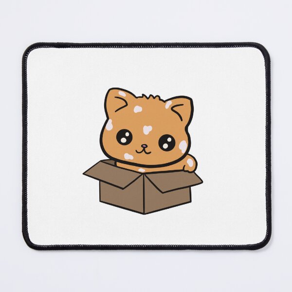 Item preview, Ginger cat in a box  designed and sold by Crystalseahorse.