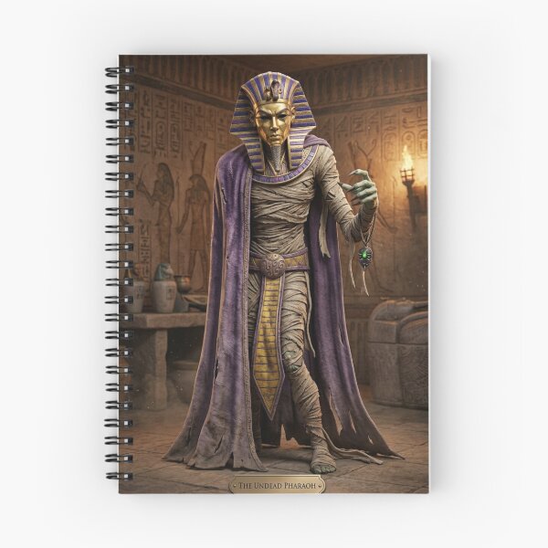 Item preview, The Undead Pharaoh Mummy illustration designed and sold by Vintage Designs +.