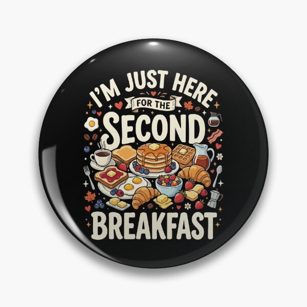 Item preview, Funny Vegan I’m Just Here For The Second Breakfast Gift For Vegan Food Lovers designed and sold by AmeliaShirts.
