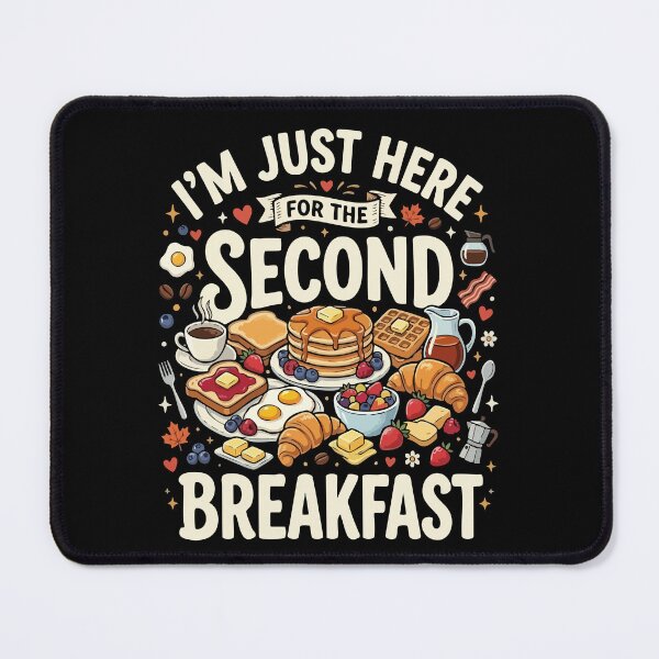 Item preview, Funny Vegan I’m Just Here For The Second Breakfast Gift For Vegan Food Lovers designed and sold by AmeliaShirts.