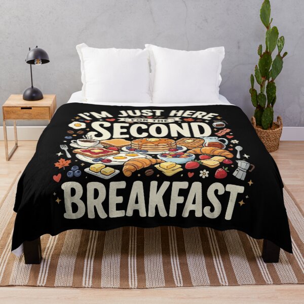 Item preview, Funny Vegan I’m Just Here For The Second Breakfast Gift For Vegan Food Lovers designed and sold by AmeliaShirts.