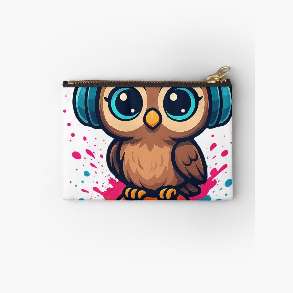 Item preview, Cute owl with headphones on a pumpkin designed and sold by niedi18.