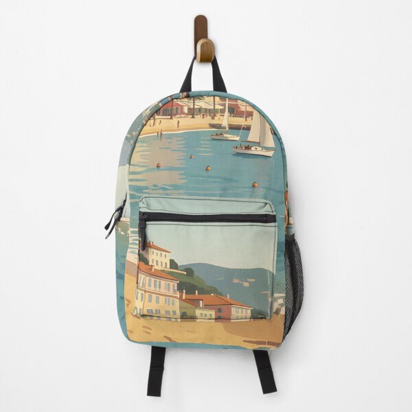 Item preview, Mediterranean beach, vintage illustration designed and sold by sabellet.
