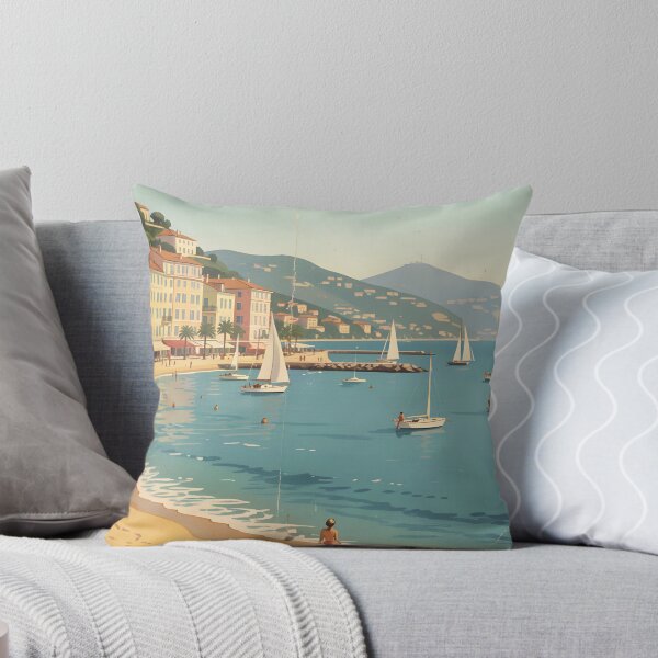 Item preview, Mediterranean beach, vintage illustration designed and sold by sabellet.