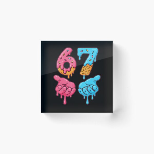 Item preview, Six Seven Ice Cream Drip 67 Gen Alpha Slang 6 7  designed and sold by ghanagjkiyf.