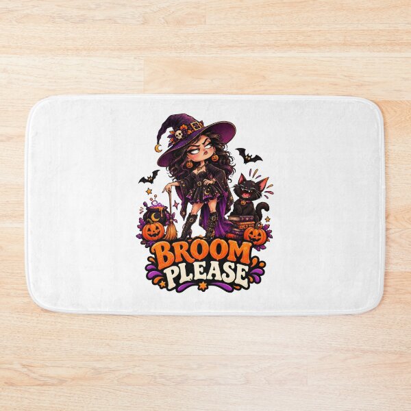 Item preview, Broom Please Halloween Witch Shirt | Funny Witch Cat Halloween Design designed and sold by Pixanova.