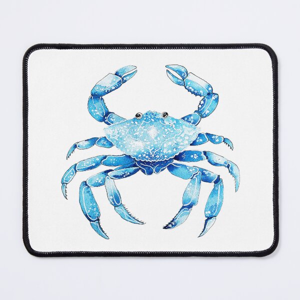 Item preview, Blue Crab Watercolour Illustration designed and sold by Wild Thistle Art.