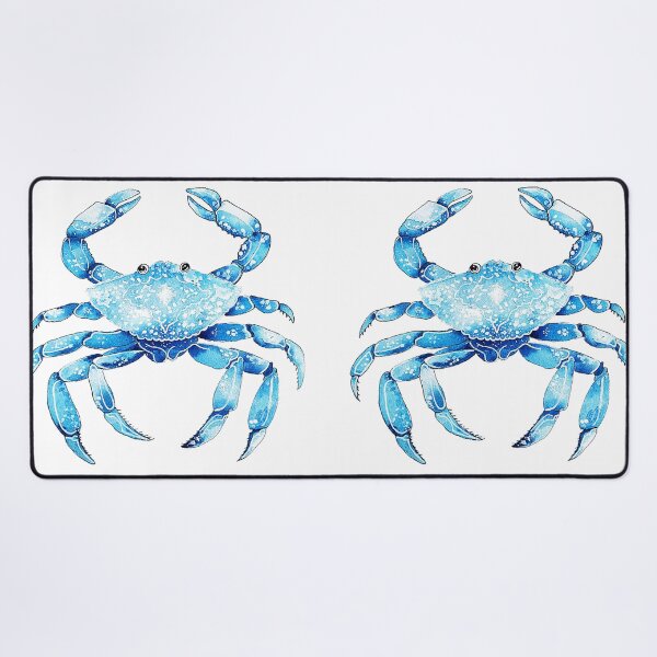 Item preview, Blue Crab Watercolour Illustration designed and sold by Wild Thistle Art.