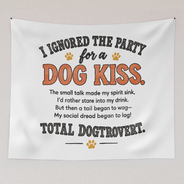 Item preview, Total Dogtrovert – Funny Introvert Dog Lover Quote designed and sold by Blupunk.