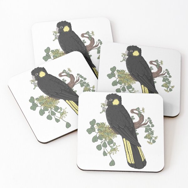 Item preview, Yellow Tailed Black Cockatoo  designed and sold by SnowpeaSoph.