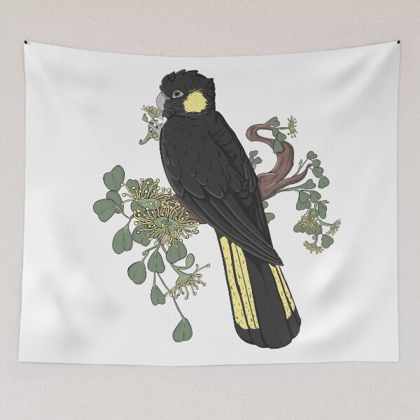 Item preview, Yellow Tailed Black Cockatoo  designed and sold by SnowpeaSoph.