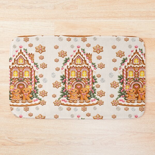 Item preview, Cute Christmas Pastel Gingerbread House Couple designed and sold by Cute & Sassy Custom Gifting Boutiques.