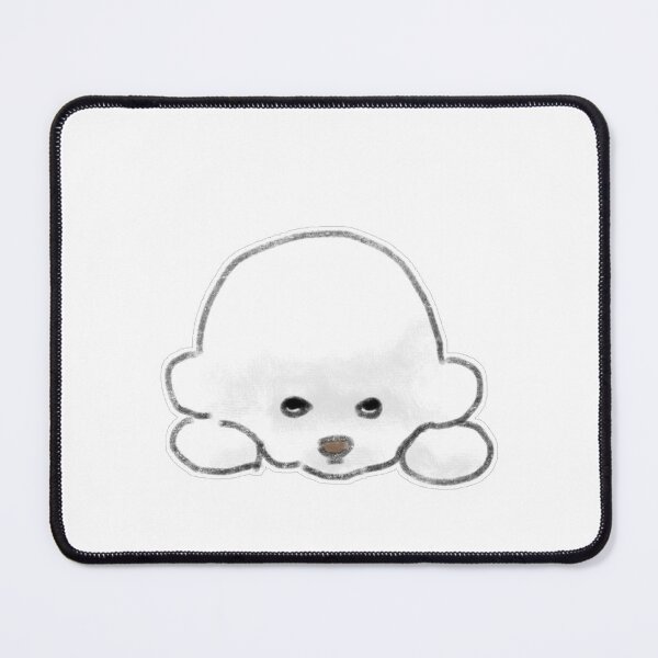 Item preview, Lying Down Fluffy Bichon Frise Puppy designed and sold by raun.draw.