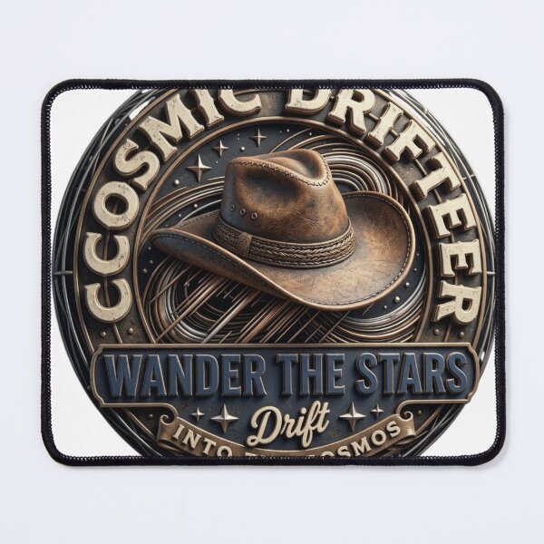 Item preview, Cosmic Drifter - Space Cowboy Western Medallion designed and sold by ODELUNITY.