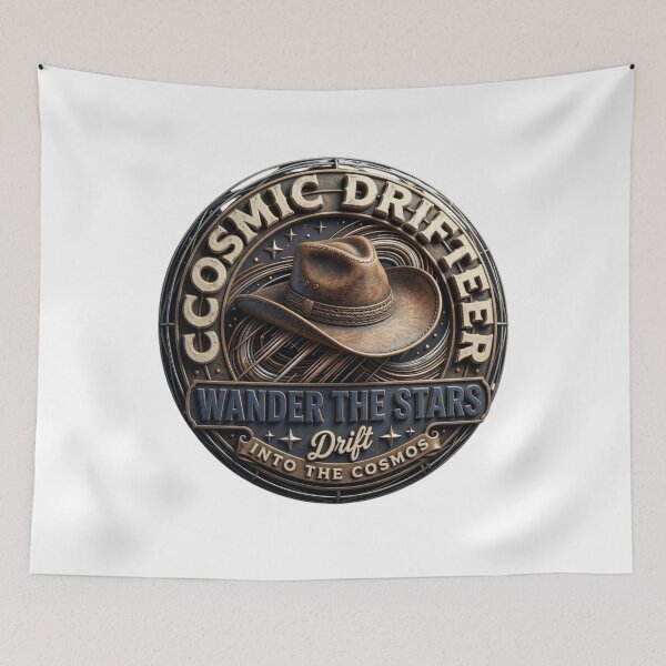 Item preview, Cosmic Drifter - Space Cowboy Western Medallion designed and sold by ODELUNITY.