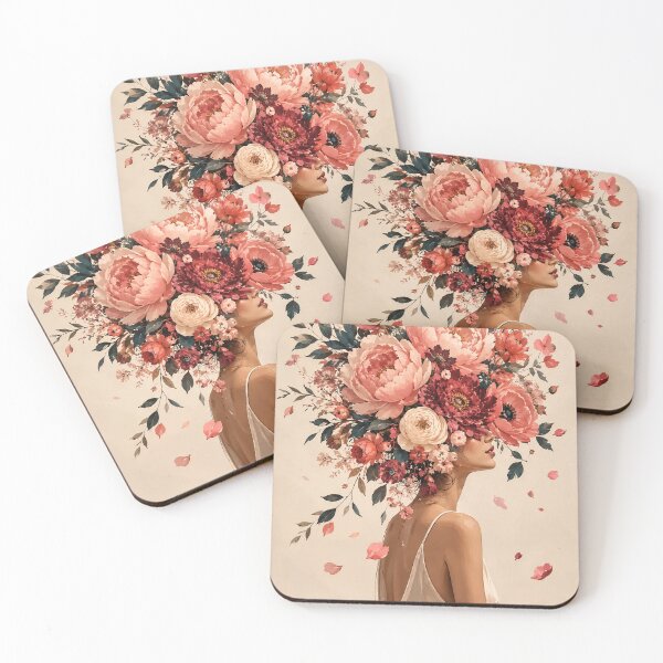 Item preview, Woman with a Floral Crown designed and sold by elarisstudio.