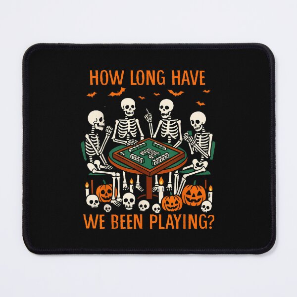 Item preview, Halloween Vibes Mahjong Lover How Long Have We Been Playing designed and sold by River Silva.