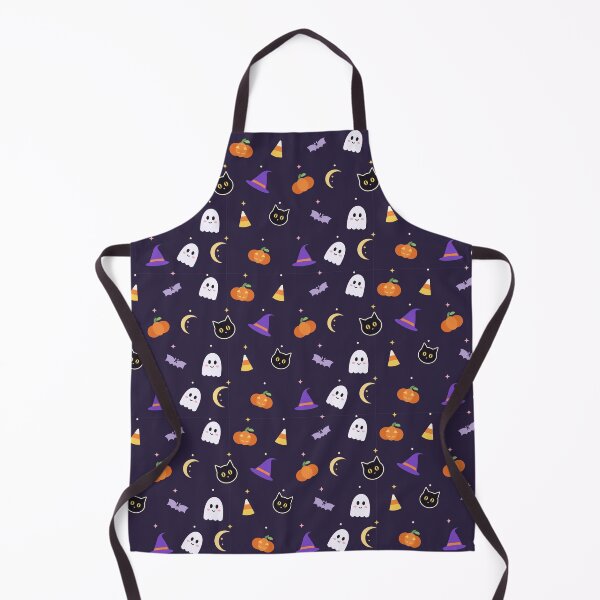 Item preview, Cute Halloween Pattern – Ghosts, Pumpkins, Black Cats and Bats designed and sold by Aurora Prints.