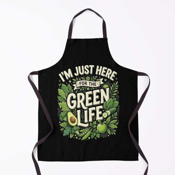 Item preview,  Funny Vegan I’m Just Here For The Green Life Gift For Vegan Food Lovers designed and sold by AmeliaShirts.