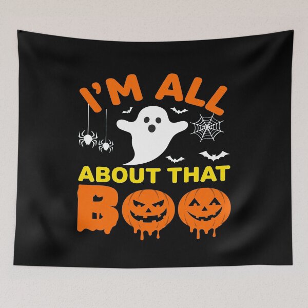 Item preview, I'm All About That Boo Ghost Pumpkin Quote designed and sold by Custom Crest.