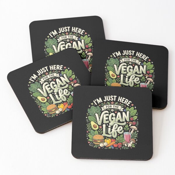 Item preview, Funny Vegan I’m Just Here For The Vegan Life Gift For Vegan Food Lovers designed and sold by AmeliaShirts.